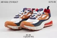 nike hommes air max 270 react trainers cq0209-401